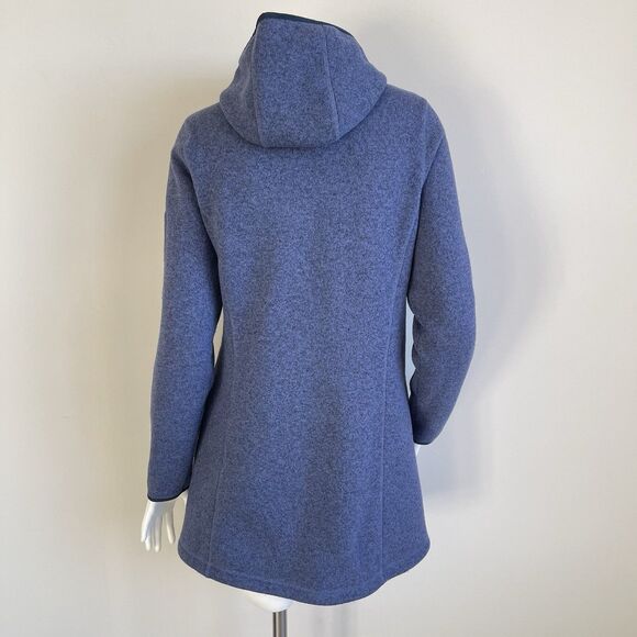 L.L.Bean Sweater Fleece Jacket Coat Long Hoodie Size Small Cozy Comfy Casual - Picture 7 of 13